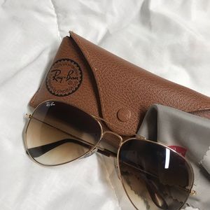 Ray ban aviator brown/copper gradient